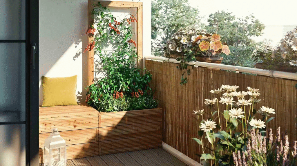 balkon sichtschutz ideen