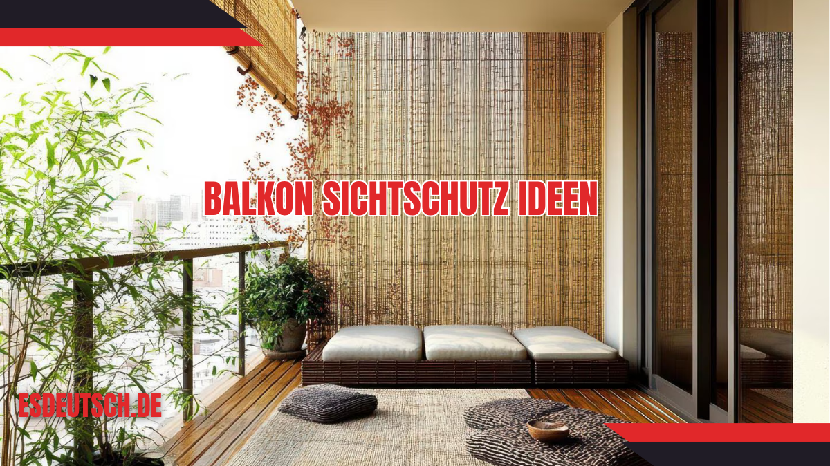 balkon sichtschutz ideen